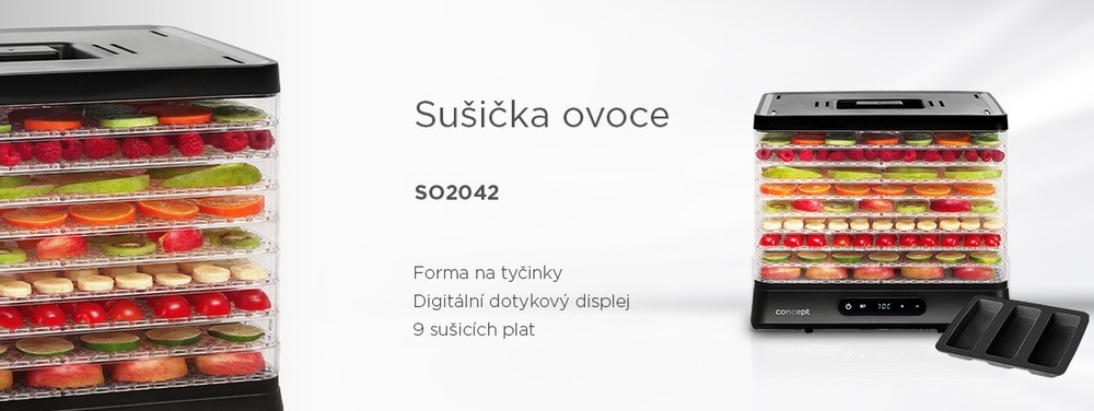 Sušička ovoce Concept SO2042 černá