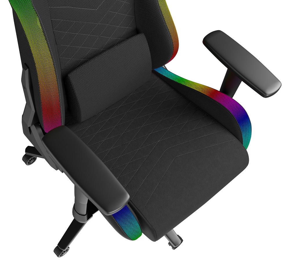 Herní židle Genesis TRIT 660 RGB šedá Detail sedáku herní židle Genesis TRIT 660 RGB