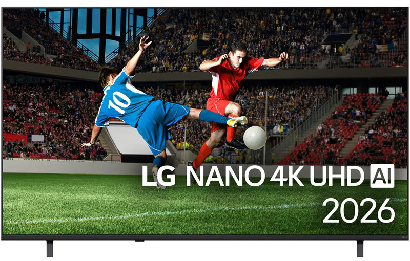 Nano televize LG 75NU8E0B, černá barva
