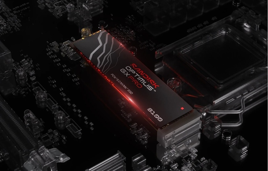 SSD SANDISK Optimus GX PRO 8100 instalovaný na základní desce