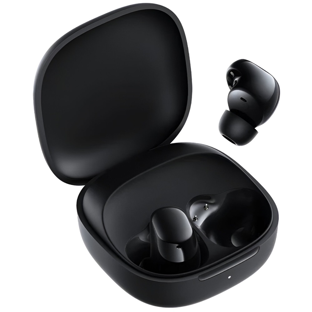Sluchátka Xiaomi Redmi Buds 6 Play černá Sluchátka Xiaomi Redmi Buds 6 Play v otevřeném nabíjecím pouzdru