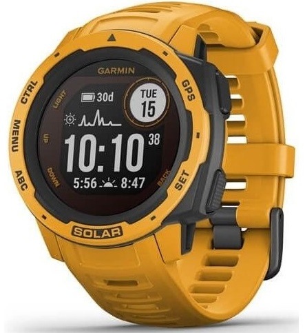 Chytré hodinky Garmin Instinct Solar Optic žluté