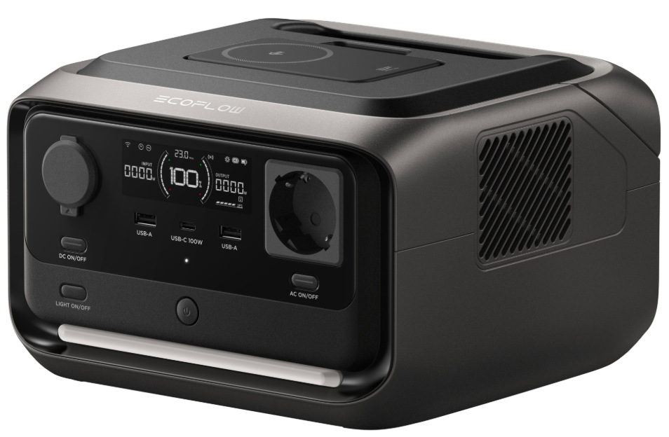Nabíjecí stanice EcoFlow RIVER 3 Max Plus Wireless - černá