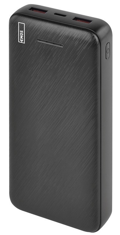 Powerbanka EMOS s kapacitou 20 000 mAh, černá barva
