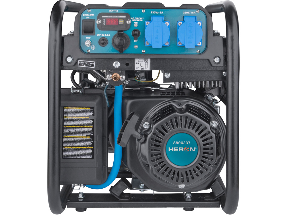 Elektrocentrála HERON 8896237 s možností využití LPG, benzínu i CNG
