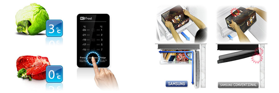 Chladnička s mrazničkou Samsung RB31FERNCSS stříbrná