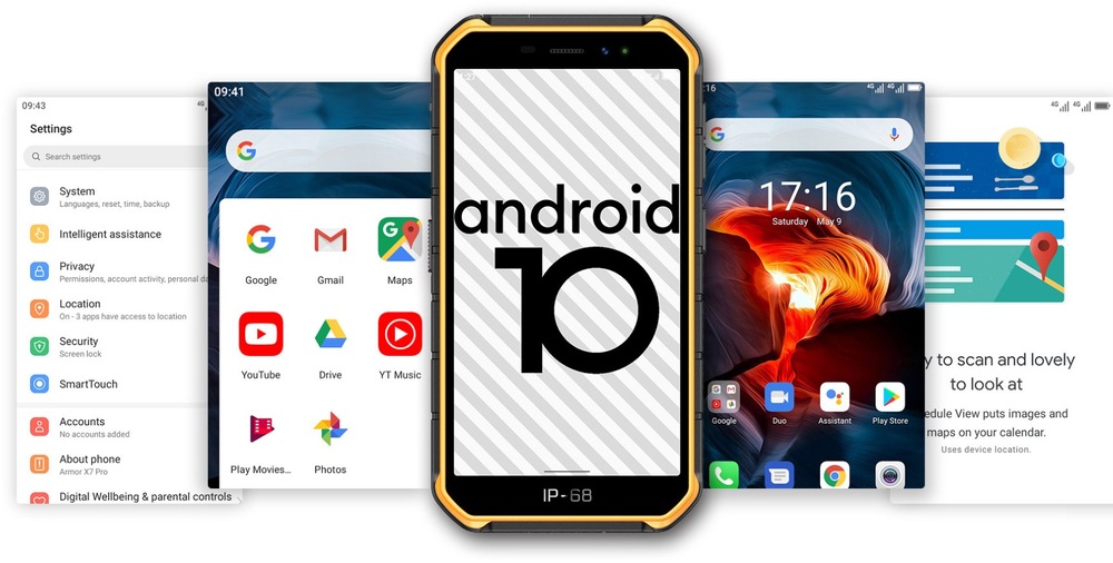 Mobilní telefon UleFone Armor X7 PRO černý/oranžový UleFone Armor X7 Pro