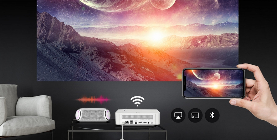 Projektor LG PF610P bílý
