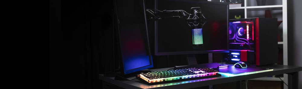 Mikrofon HyperX QuadCast S bílý Mikrofon HyperX QuadCast S bílý