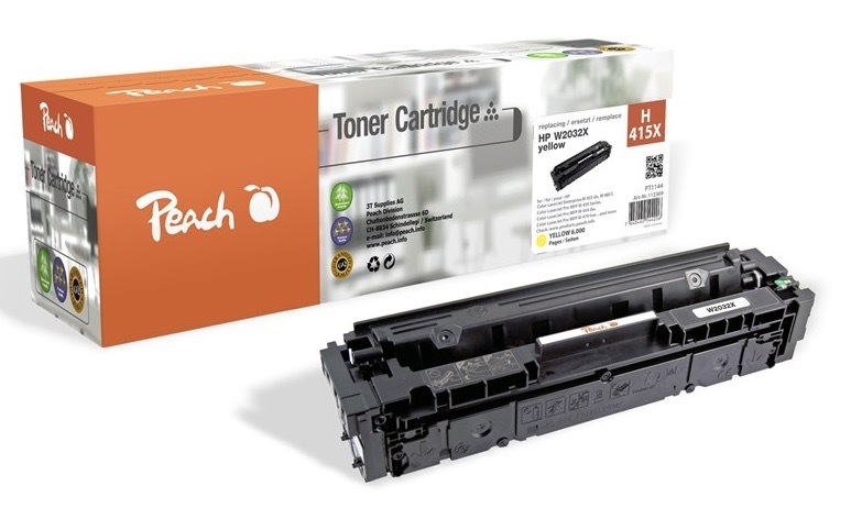 Toner Peach HP 415X, W2032X, 6000 stran žlutý