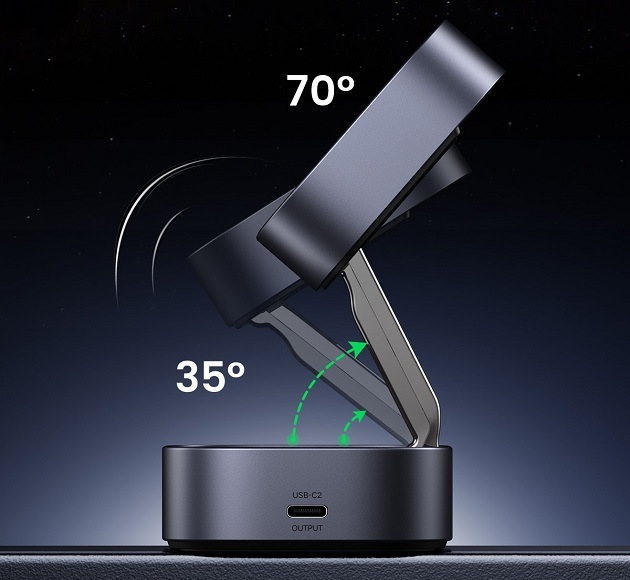 Bezdrátová nabíječka UGREEN Qi2 7,5W na Apple iPhone a AirPods černá/šedá Bezdrátová nabíječka UGREEN Qi2 7,5W na Apple iPhone a AirPods černá/šedá