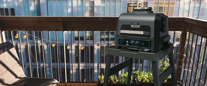 Gril Ninja OG850EU Woodfire Pro XL Electric Outdoor BBQ Grill & Smoker černý/šedý Gril Ninja OG850EU Woodfire Pro XL Electric Outdoor BBQ Grill & Smoker černý/šedý