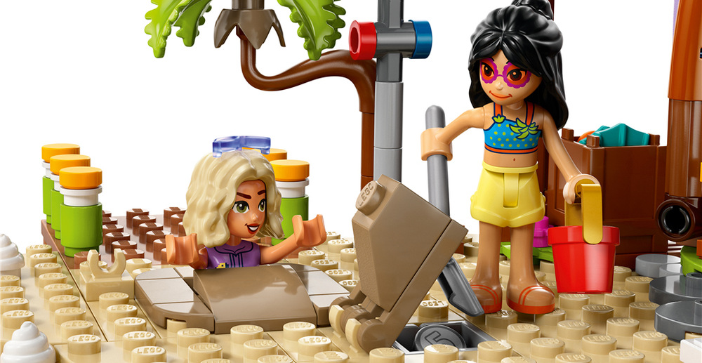 Stavebnice LEGO® Friends 42673 Rodinná dovolená u pláže Šest minipanenek umožní dětem zapojit do hry větší skupinu postav a vytvářet společné rodinné příběhy.