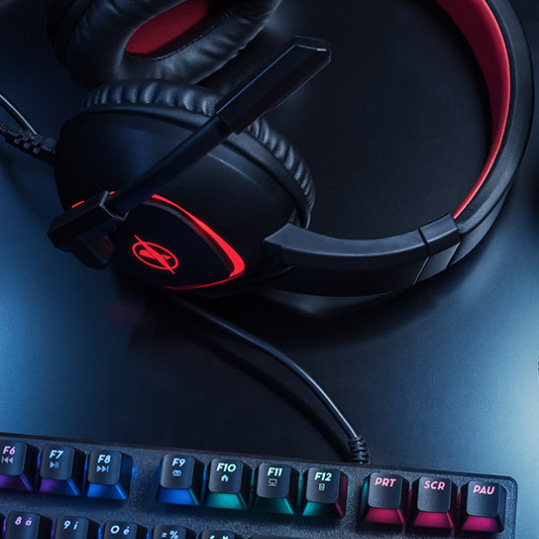 Headset Niceboy ORYX X300 černý/červený Headset Niceboy ORYX X300 černý/červený