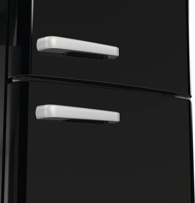 Chladnička s mrazničkou Gorenje Retro ONRK619DBK černá Chladnička s mrazničkou Gorenje Retro ONRK619DBK černá