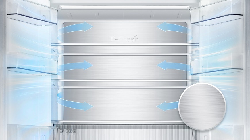 Americká lednice TCL RC456CXE0 nerez Americká lednice TCL RC456CXE0 nerez