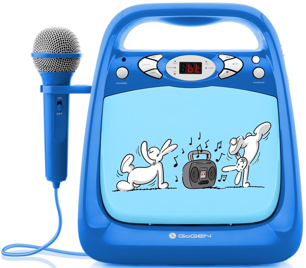 CD přehrávač GoGEN BOB A BOBEK KARAOKE modrý