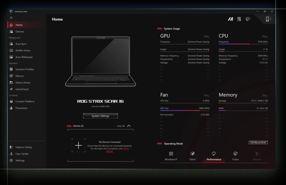 Notebook Asus ROG Strix G16 šedý