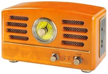 Radiopřijímač Hyundai Retro RA 302, dub