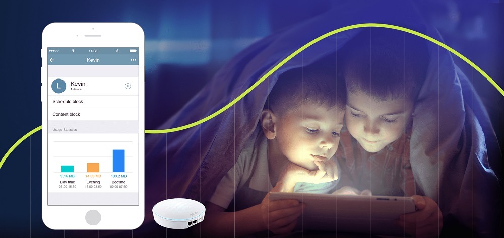 Komplexní Wi-Fi systém Asus Lyra Mini MAP-AC1300 (1-pack) - AC1300 dvoupásmový WiFi Aimesh ASUS Lyra