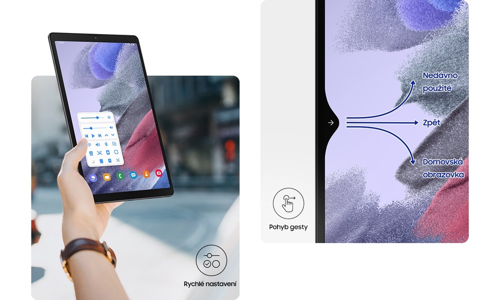 Dotykový tablet Samsung Galaxy Tab A7 Lite šedý Dotykový tablet Samsung Galaxy Tab A7 Lite šedý