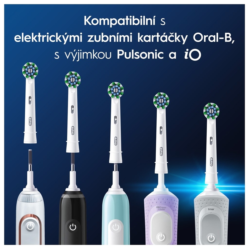 Náhradní hlavice Oral-B Pro Cross Action (4 ks) Náhradní kartáček Oral-B Pro Precision Clean 8 ks