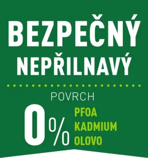 100% bezpečný nepřilnavý povrch