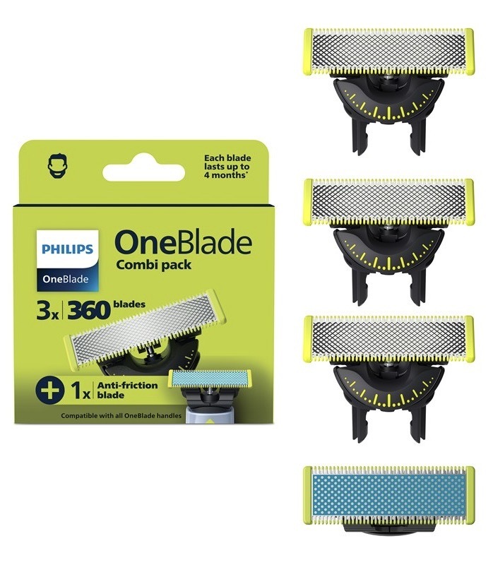 Náhradní hlavice pro Philips OneBlade, snadná výměna
