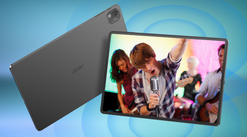 Acer Iconia Duo S12 zaujme i z hlediska multimediální výbavy – například stereo reproduktory