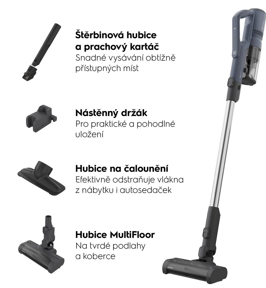 Přehled příslušenství u vysavače Electrolux EP51UH18DB série 500 