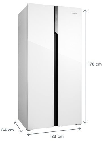 Americká lednice Concept LA7383wh bílá Americká lednice Concept LA7383wh bílá