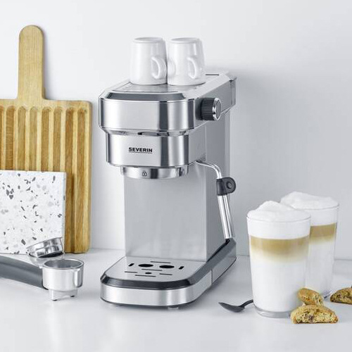 Espresso Severin KA 5994 stříbrné Espresso Severin KA 5994 stříbrné