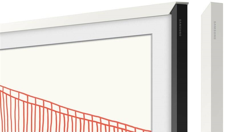 Výměnný rámeček Samsung pro Frame TV s úhlopříčkou 85" (2021), Rovný design bílý Výměnný rámeček Samsung pro Frame TV s úhlopříčkou 85" (2021), Rovný design bílý