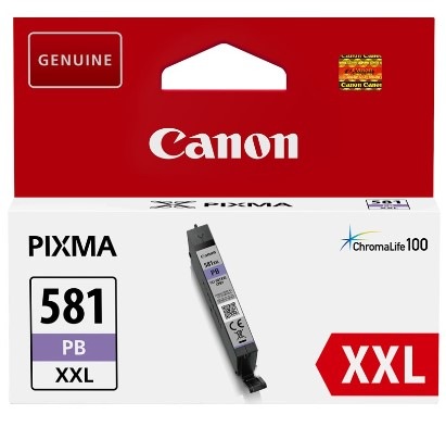Inkoustová náplň Canon CLI-581XXL PB, 9140 stran - foto modrá