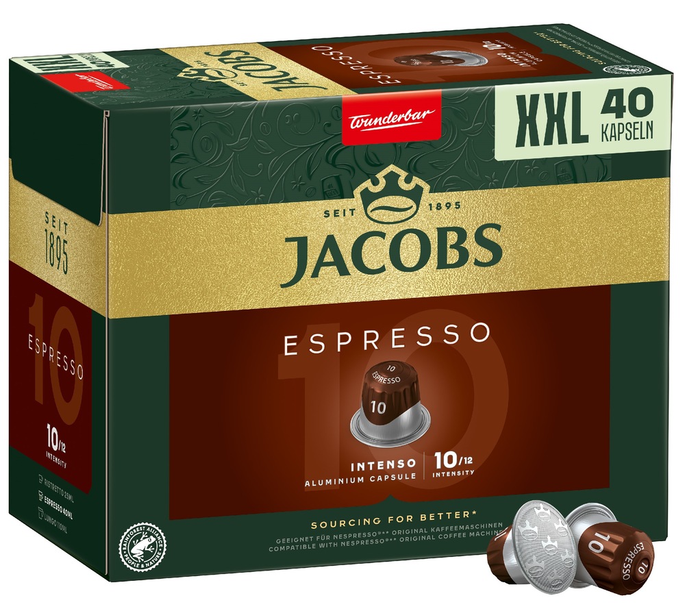 Kapsle pro espressa Jacobs Espresso Intenso (40 ks) Jacobs Espresso Intenso 40 ks