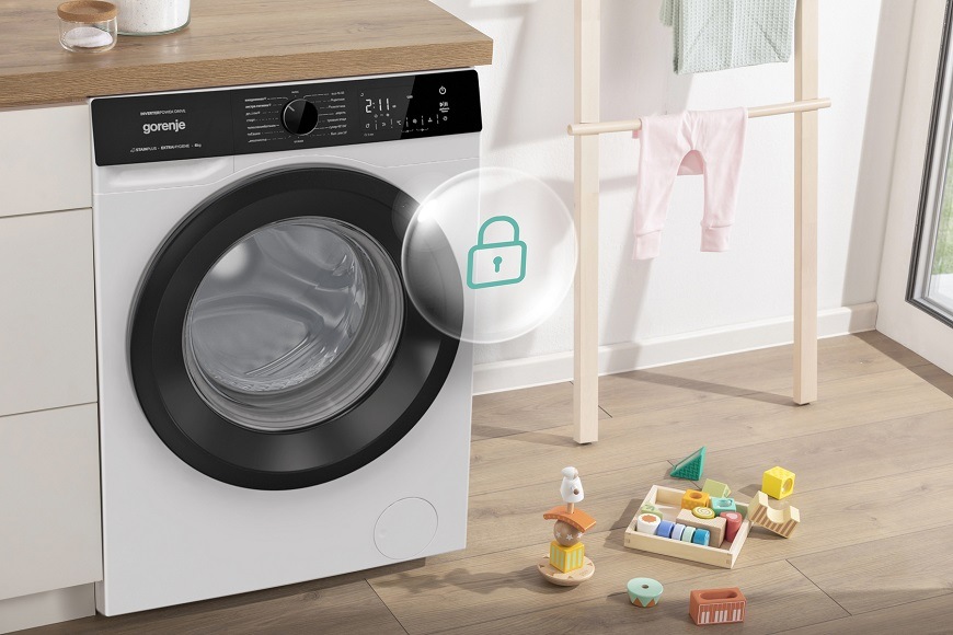Pračka Gorenje WSG374A bílá Pračka Gorenje WSG374A, dětský zámek