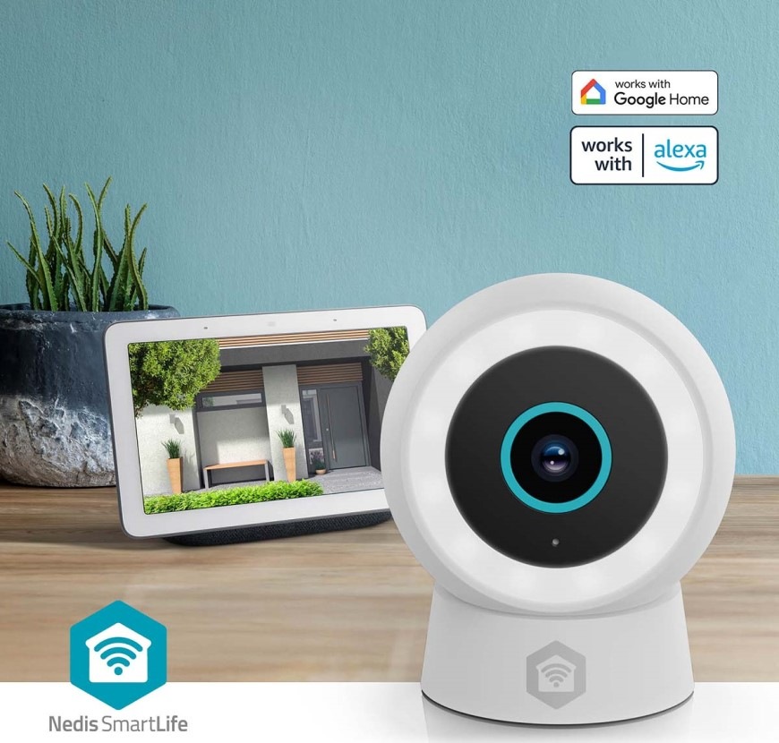 IP kamera Nedis SmartLife Wi-Fi, s reflektorem - bílá