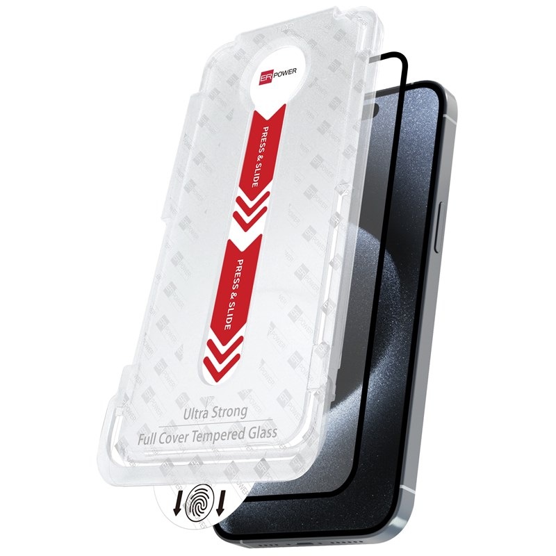 Tvrzené sklo ER GLASS Full Cover Easy Install na Apple iPhone 17
