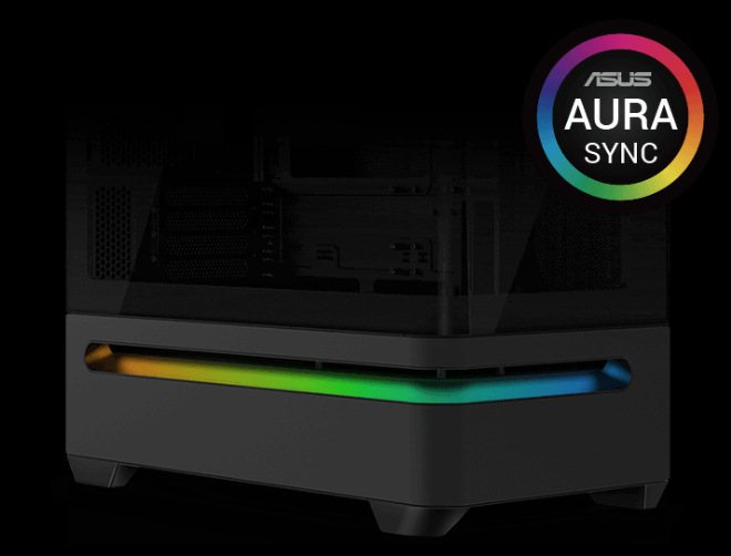 Case Asus AP202 PRIME bílá Asus AP202 PRIME má integrované ARGB osvětlení a podporuje Aura Sync