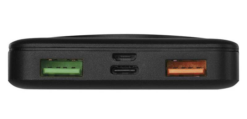 Powerbanka EMOS WI 1021D, 10000 mAh, 22,5W + Wireless černá EMOS WI 1021D, 10000 mAh