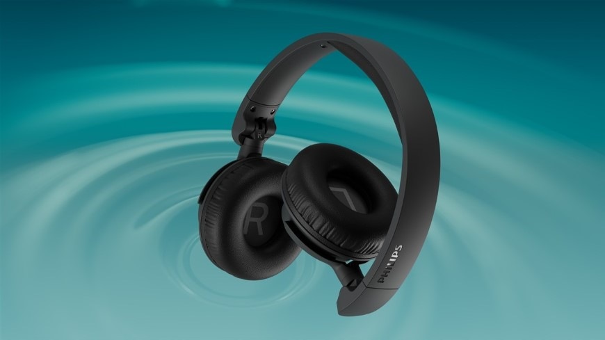 Sluchátka Philips TAH4500BK/00 černá Sluchátka Philips TAH4500 se skládací konstrukcí a měkkými náušníky