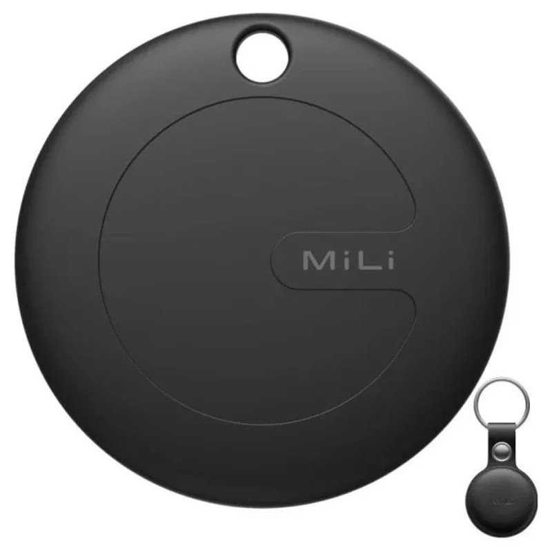 Lokátor MiLi Tag s dosahem až 100 metrů, černá barva