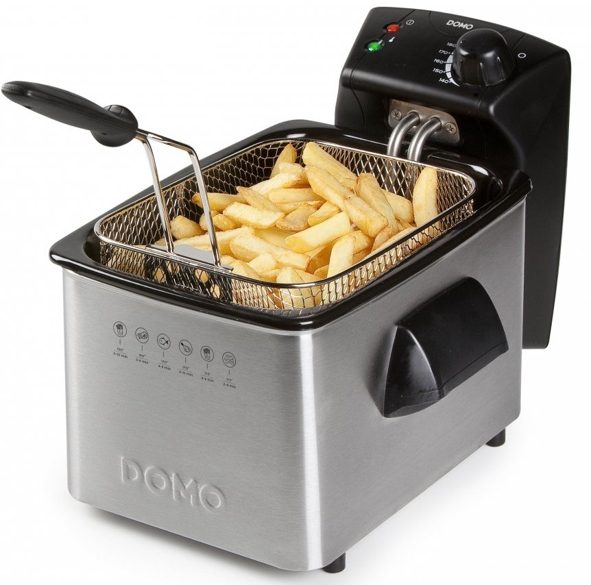 Fritéza Domo DO464FR černá/nerez