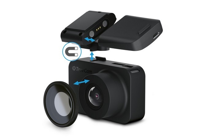 Autokamera TrueCam M7 GPS Dual (s hlášením radarů) černá Autokamera TrueCam M7 GPS Dual (s hlášením radarů) černá