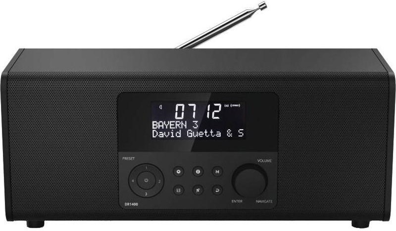Radiopřijímač s DAB+ Hama DR1400 černý