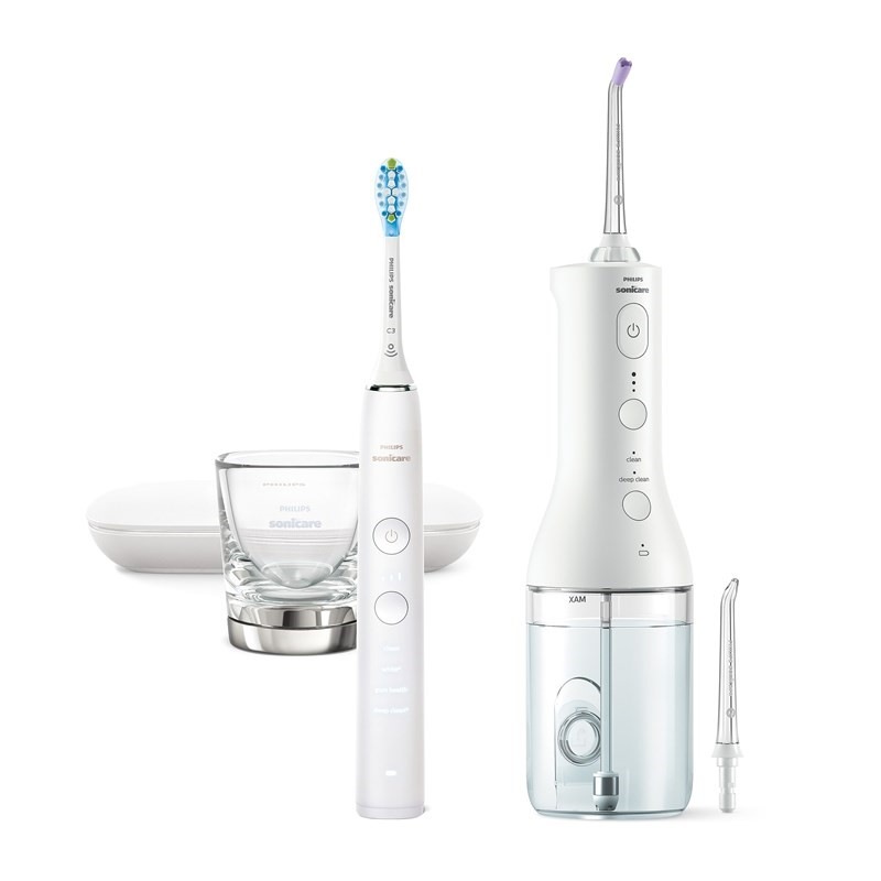 Set výrobků Philips Sonicare DiamondClean nové generace HX3866/41 bílý