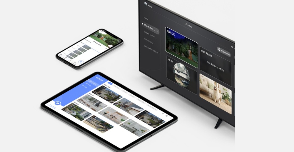 IP kamera EZVIZ EL3 se světlem bílá