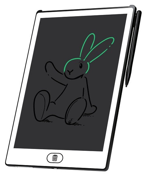Bílá LCD GoGEN Bob a bobek se stylusem a předkresleným králíkem