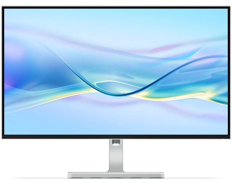 Multimediální monitor Lenovo L27h-4A v šedé barvě.