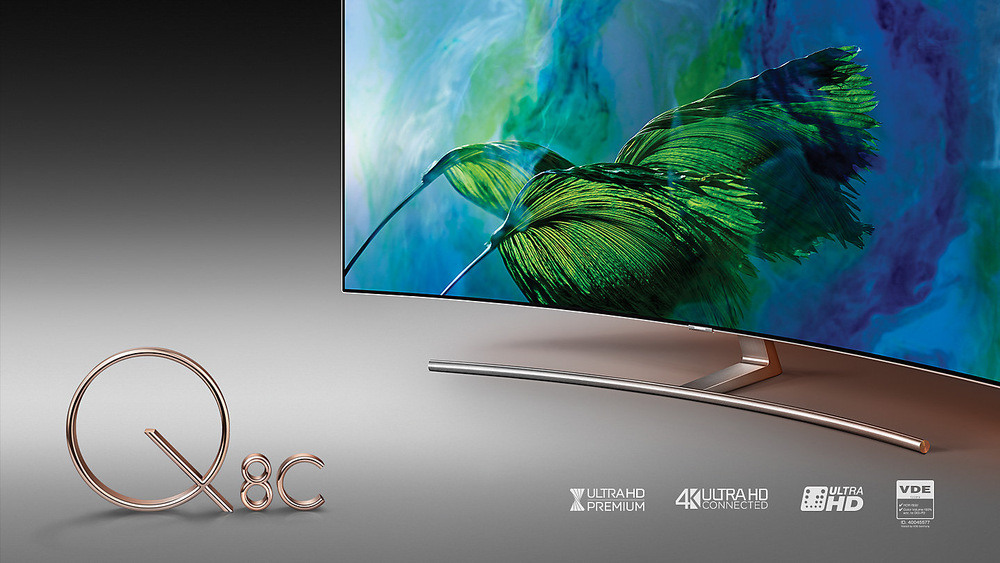 Televize Samsung QE75Q8 stříbrná